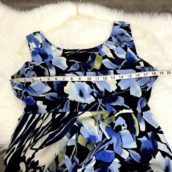 Jams World Hawaii Medium Starry Night Floral Sleeveless Rayon Midi Maxi Dress - Picture 8 of 11